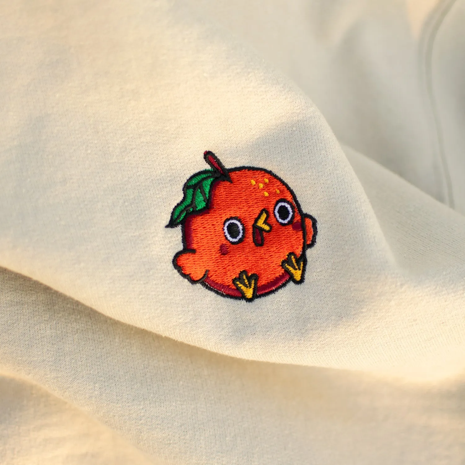Orange Chicken Embroidered Hoodie