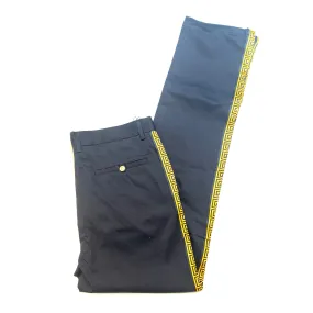 Prestige Black Gold Greek Key High-end Pants