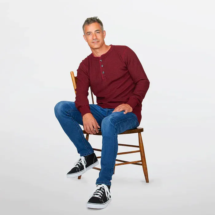 Stanfields Men's Henley Long Sleeve -50C/50P