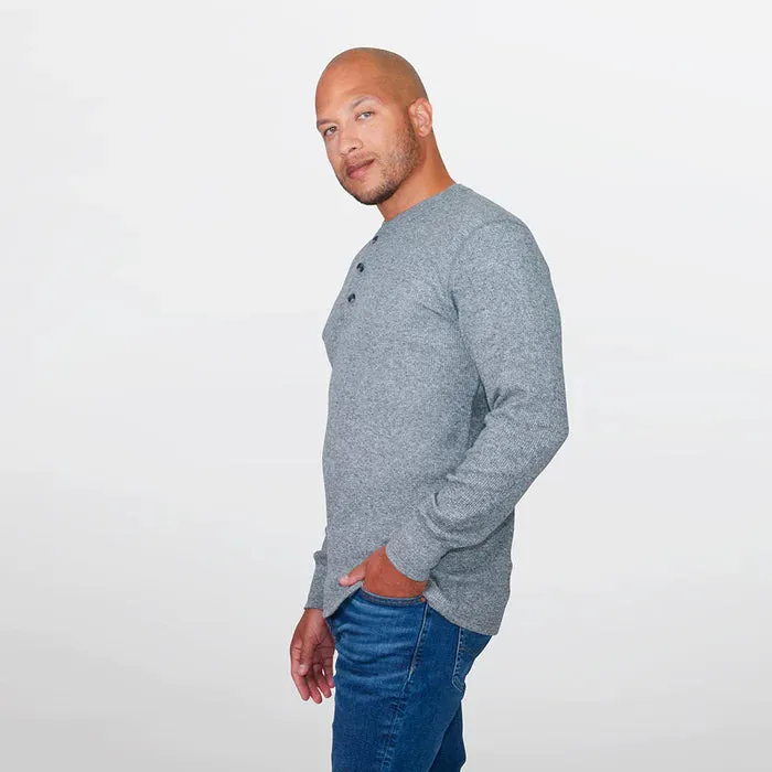 Stanfields Men's Henley Long Sleeve -50C/50P