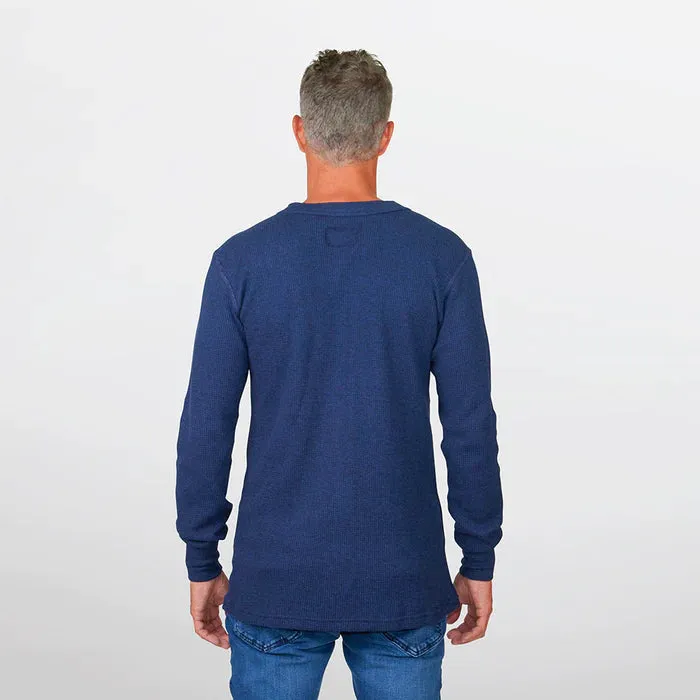 Stanfields Men's Henley Long Sleeve -50C/50P