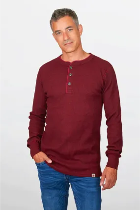 Stanfields Men's Henley Long Sleeve -50C/50P