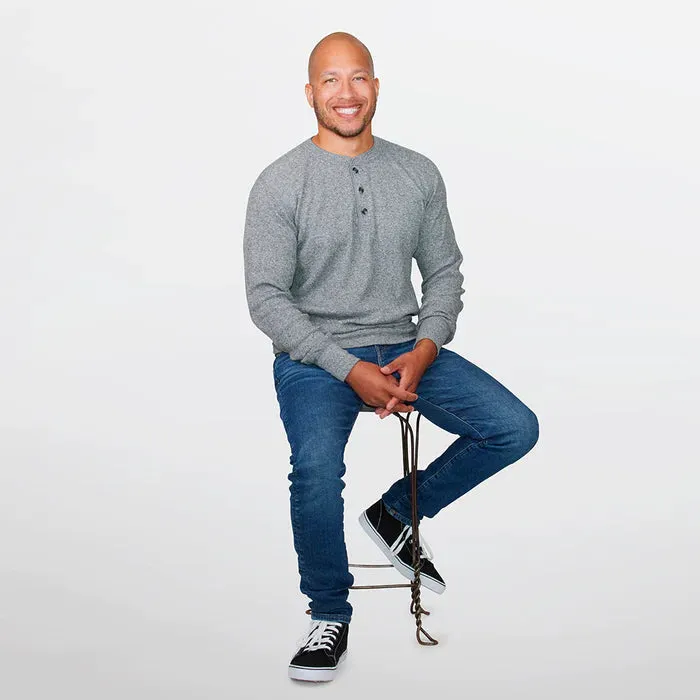 Stanfields Men's Henley Long Sleeve -50C/50P