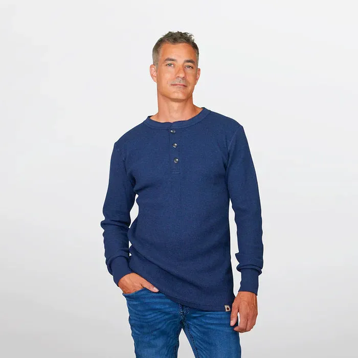 Stanfields Men's Henley Long Sleeve -50C/50P