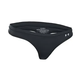 Under Armour Women's Power In Pink Pure Stretch Thong, Black/White, Medium